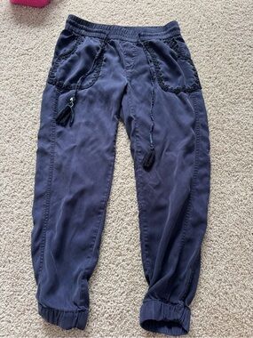 Heihei Anthropologie Navy Jogger Pants Size Small
